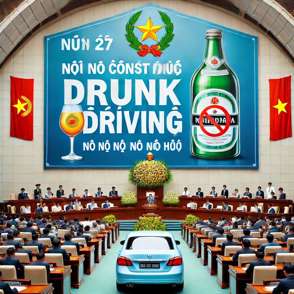 越南國會通過全面禁止酒駕
󠀠
2024年6月27日，越南國會正式通過了全面禁止酒駕的法律，進一步加強對酒後駕駛的管控。
​󠀠
該法律明確規定，在血液或呼吸中含有…